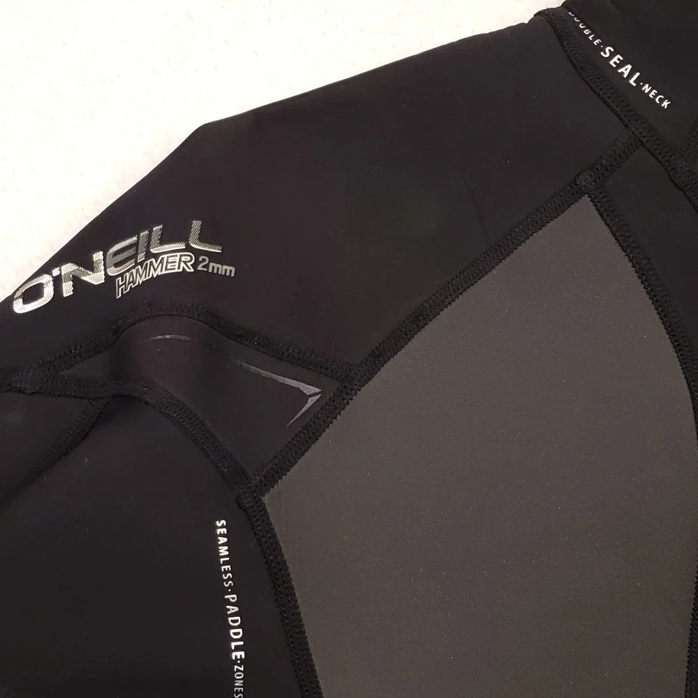 O'Neill Hammer 2mm Wetsuit Mens XL Black Gray Spring Suit Shorty 4293 Surfing